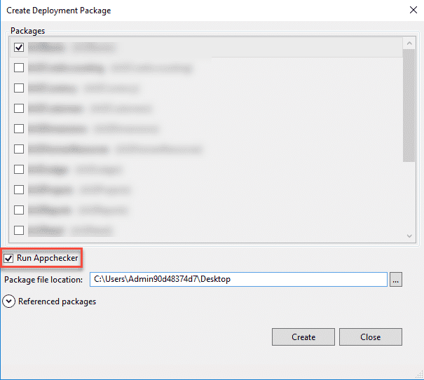 SocrateX y Application checker 4 Generar los ASTs desde la opción Create Deployment Package