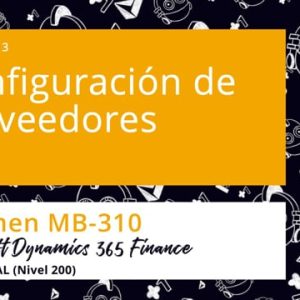 Acceso: D3F MB-310.13. CONFIGURACIÓN DE PROVEEDORES