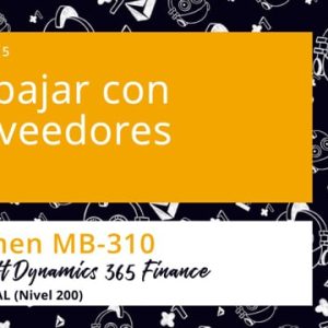 Acceso: D3F MB-310.15. TRABAJAR CON PROVEEDORES