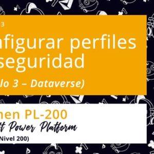 Acceso: PP PL-200.13. DATAVERSE: CONFIGURAR PERFILES SEGURIDAD