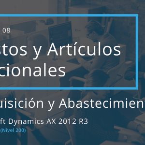 Acceso: AX 07.08. – GASTOS Y ARTÍCULOS ADICIONALES