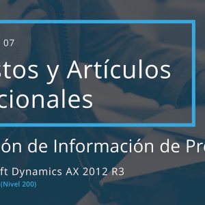 Acceso: AX 09.07. – GASTOS Y ARTÍCULOS ADICIONALES