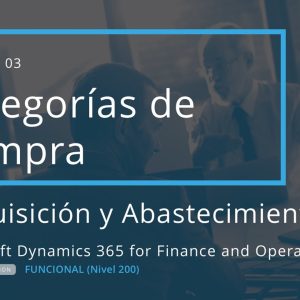 Acceso: D3FO 07.03. CATEGORÍAS DE COMPRAS